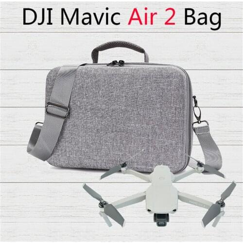 For DJI Mavic Air 2 Drone Bags EVA Hard-Skin Carrying Storage Backpack For Mavic air2 Case Cover Handbag Waterproof Bag Gray