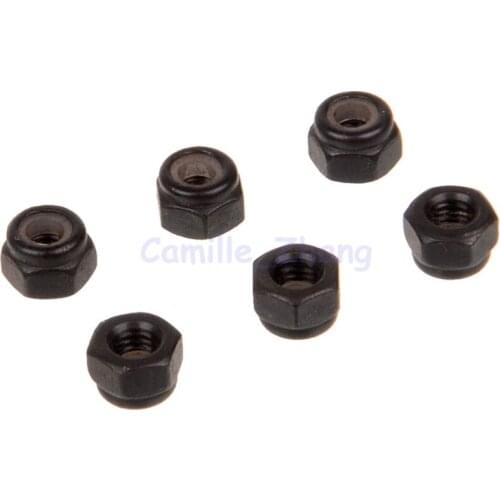 HSP 02102 85793 6pcs Nylon Nut M3 3mm 6pcs For 1/10 RC Model Car Flying Fish 94122 94106 94166 94155 94177 94188 94108