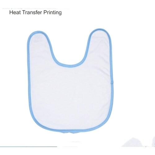 New sublimation blank Childrens bib polyester towel saliva bib blank personalized consumables 10pcs/lot wholesale