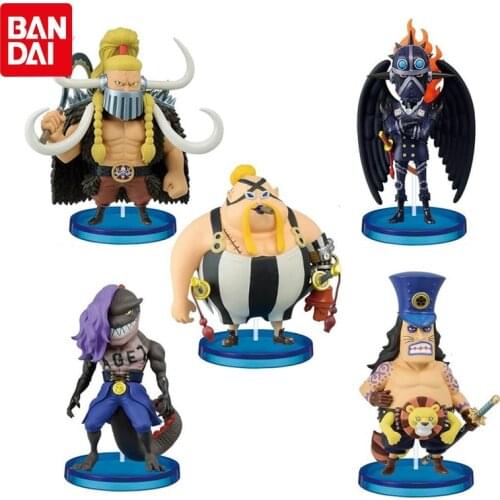 Bandai Genuine EX Gashapon ONE PIECE WCF Beasts Pirates Vol.1Jack Queen King Action Figure Collections Model Toys