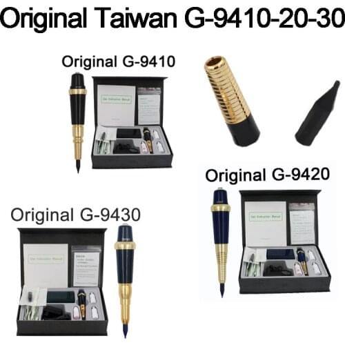 Original Taiwan G-9420-10-30 Permanent MakeUp Tattoo Machine Pen Eyebrows Permanent Makeup Microblading Tattoo Kit with Needles