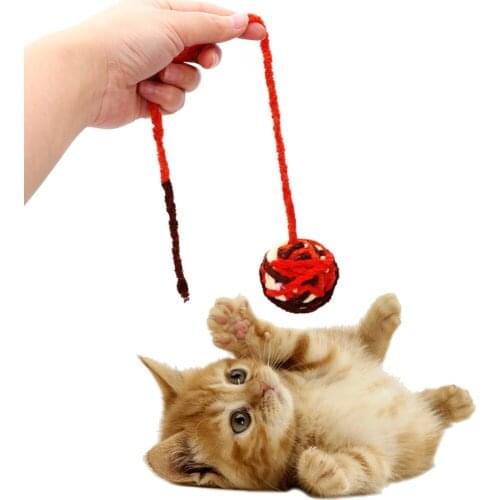 Rope Weave Ball Pet Products Pet Cat Toys Cat Football Training Toys Cat Teaser Pet Teeth Cleaner Chew Scratch Catch Toys