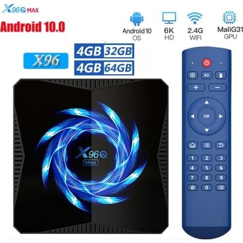 X96Q MAX Smart TV Box Android 10 H616 Quad Core ARM Cortex A53 android smart tv box android TV PK X96 MAX H96 MAX H96 MINI X96