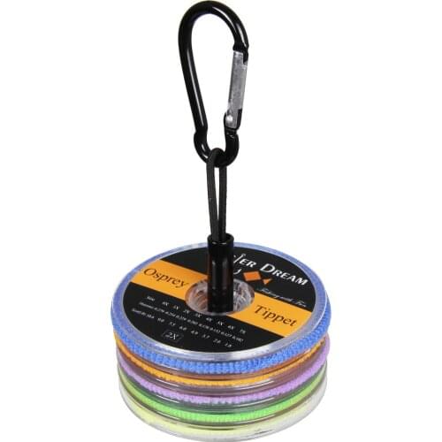 Tippet Fly Line 2 3 4 5 6X Nylon Clear 55yds/50m Fly Fishing Tippet Line with Copper Tippet Holder