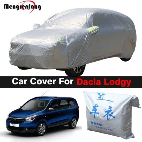 Outdoor Car Cover For Dacia Lodgy 2012-2021 MPV Anti-UV Sun Shade Rain Snow Fog Resistant Cover Dust Proof