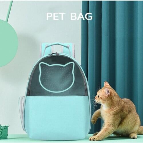 Breathable Cute Pet Carrier Bag Gatos Dog Cat Bag Basket Portable Outdoor Travel Cat Backpack Carrying Cage Pet Supplies