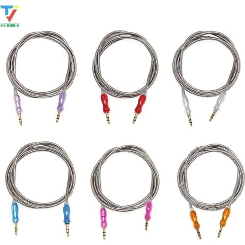 High Quality AUX Gourd Style Heavy Metal Audio Cable Durable 3.5mm Male To Male Audio Cable Plug for Mp3 Car Speaker 50pcs/lot