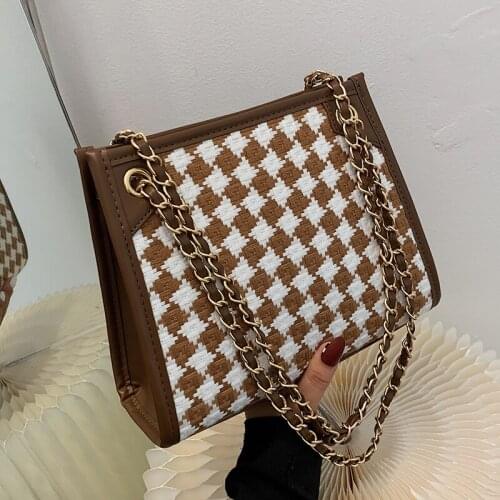 Women Small Canvas Handbags Shoulder Bags High Quality Ladies Chain Crossbody Bags for Women Designer Female Messenger Bag New