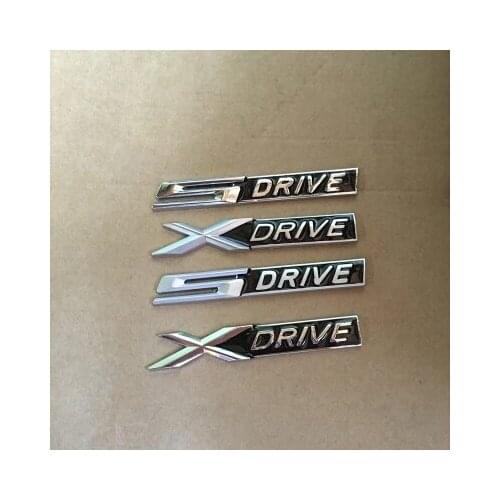 20X 3D BLACK Metal chrome matt Xdrive X drive Sdrive S drive emblem badge sticker For 3 4 5 6 7 Series X1 X3 X5 E70 X6 E71