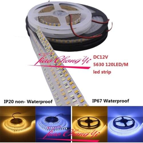 5M 600LED 120LED/M 5630 LED Flexible Strip 12V warm white/ white Super Bright