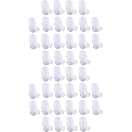 40pcs 1/2" Tee Fittings Poultry Chicken Automatic Drinker Water Drinking Cup Nipples Connector for Broiler Breeder Duck Bird