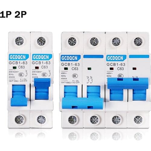 1P 2P Dual Power Manual transfer switch Circuit breaker Household 220V MCB 50HZ/60HZ 400~ 6A 10A 16A 20A 25A 32A 40A 50A 63A