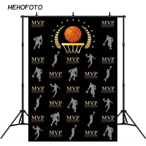 Basketball Photography Backdrops Children Basketballer MVP Background Birthday Party for Photo Booth Photoshoot Studio
