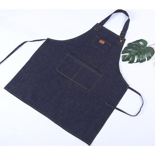 Sleeveless Apron Modern Minimalist Cowboy Blouse, Home Cleaning Service Uniform