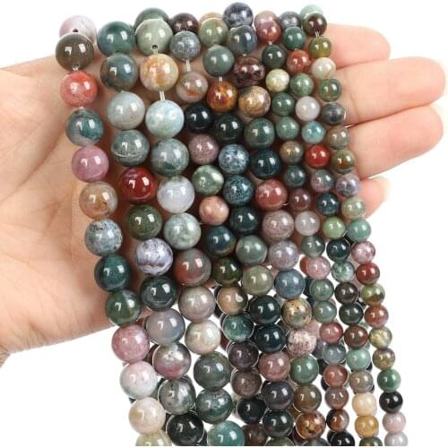 Natural Stone Faceted Black stone Charm Round Loose Beads For Jewelry Making Needlework Bracelet Diy Strand 4/6/8/10/12MM