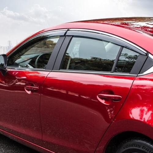 4 Pcs/sets For Window Visor New Mazda 6 2014-2020 Mazda6 M6 Side Sun Rain Protection Shield Exterior Body Decoration Accessories