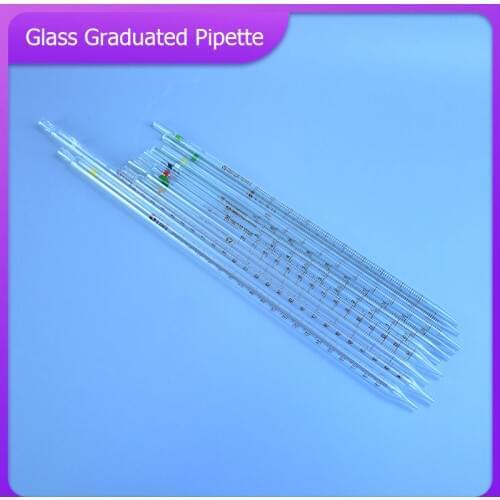 Graduated Pipette without Rubber Bulb High Quality Lab Chemistry Dropper Dispensing Transfer Pipettes Glass