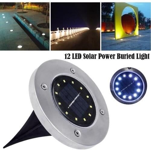 KAIGELIN 12 LED Solar Power Buried Light Ground Lamp Outdoor Path Way Garden Decoration Dropship 6.14
