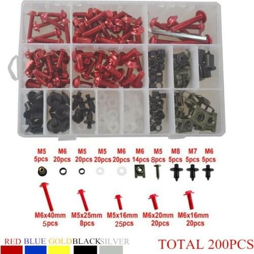 KAWASAKI Z750 2004-2016 Z800 2013-2018 For 200x Fairing Bolt Kit body screws Clips