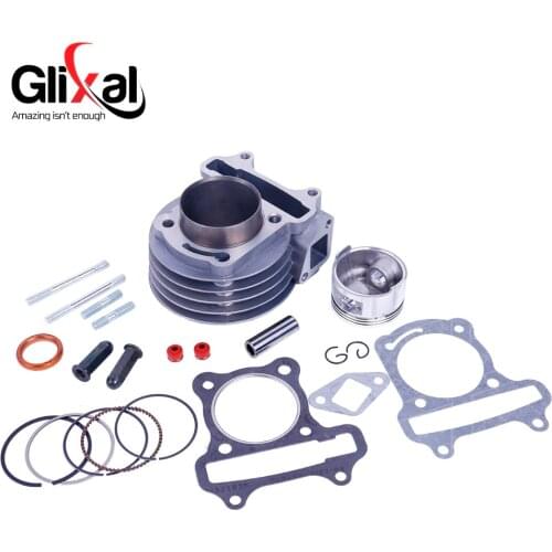 Glixal GY6 49cc 50cc Chinese Scooter engine 39mm cylinder kit with piston kit 4T 139QMB 139QMA JONWAY JMSTAR ZNEN Roketa Moped