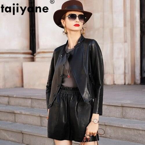 Real Genuine Leather Jacket Women Real Leather Jacket Moto Jacket 2020 Spring Clothes Korean Short Elegant Coats ED6009-39009