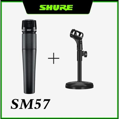 100% Original Shure SM57 Performance Instrument Wired Dynamic Micro Stage Home Recording Microphone professionnel mic