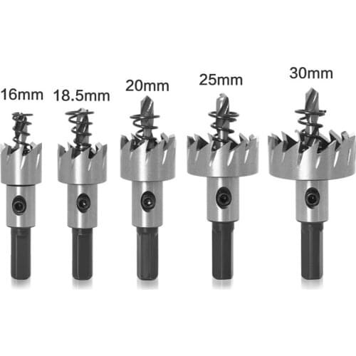 6/10/13pcs 16-30mm HSS Hole Saw Drill Bit Set Carbide Tip Hole Saw Cutter For Wood/Metal Working Core Drill Bit