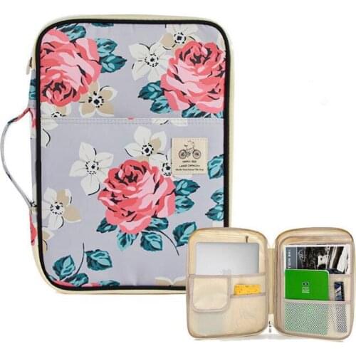 Cheaper 2pcs *Portable Waterproof Nylon Storage Bag for Notebooks Pens Computer A4 File Folder Traval Document Bags For Women