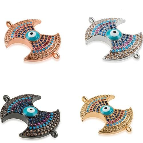 Irregular Copper Jewelry Eye Metal Jewelry Connector Jewelry Making Bracelet Necklace Accessories Wholesale