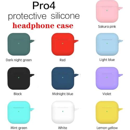 Newest Mini Pro 4 TWS Case Wireless Bluetooth Earphone Cover Mini Pro 4 Cover Silicone Anti-fall Protective Accessories