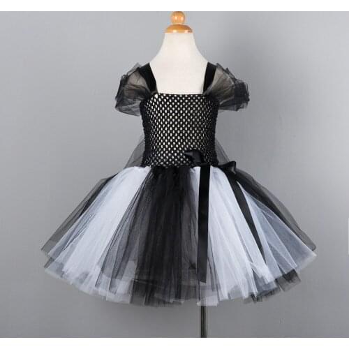 New 2021 Girls Christmas Dance Cartoon Tulle Tutu Mesh Skirt Dress Girls Birthday Dress Christmas Performance Dress Ball Gown