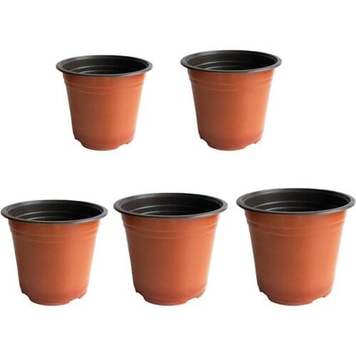 10Pcs Plastic Gardening Flowerpot For Balcony Room Office Desktop Potted Decoration Soft Nursery Plant Pots