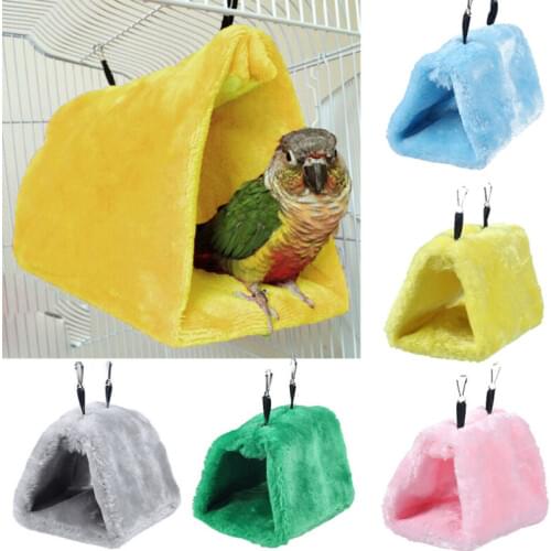 Pet Bird Parrot Parakeet Budgie Warm Hammock Cage Hut Tent Bed Hanging Cave