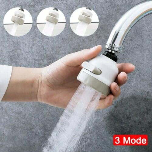 360 degrees Kitchen Tap Head Water Saving Faucet Extender Sprayer Sink Spray Aerator 3 Modes Adjustable