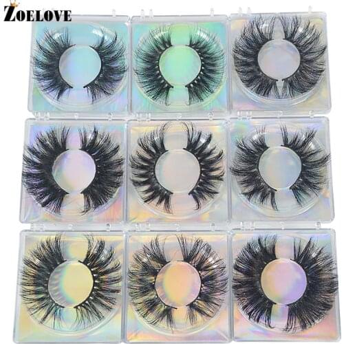 Mink Eyelash Bulk 25mm Fake Lashes Pack Vendor Eyelash Packaging Box Fluffy Mink Lashes False Eyelashes Wholesale Mink Eyelashes