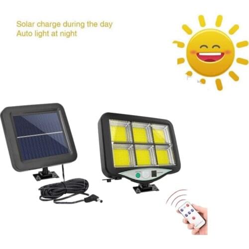 Seperable 120LED Solar Light Outdoor Solar Lamps IP65 Waterproof sunlight for Garden Decoration Spotlights motion sensor indoor