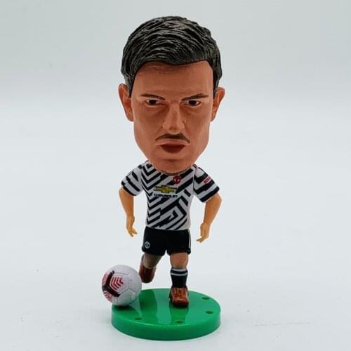 Soccerwe 2.55" Soccer Star Dolls Cartoon Anime 2021 MU# 5#Maguire Figures Away Kit Action Movable Toy with Ball