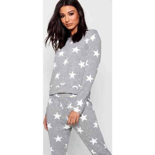 Merry See Combed Star Tracksuit Pajamas Suit Multi-Color