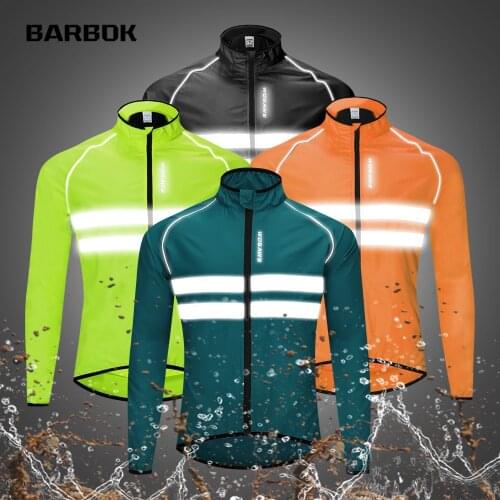 WOSAWE Mens Cycling Jacket Long Waterproof Windproof Road Mountain Bike MTB Jackets Bicycle Windbreaker