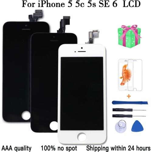 AAAAA Quality LCD For iPhone 5 5C 5S SE Replacement Screen Display Digitizer Touch Screen Assembly For iPhone 6 LCD Screen