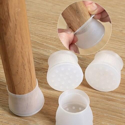 1/4/8/10/20pcs Silicon Furniture Leg Protection Cover Table Feet Pad Floor Protector For Chair Leg Floor Protection Table Legs