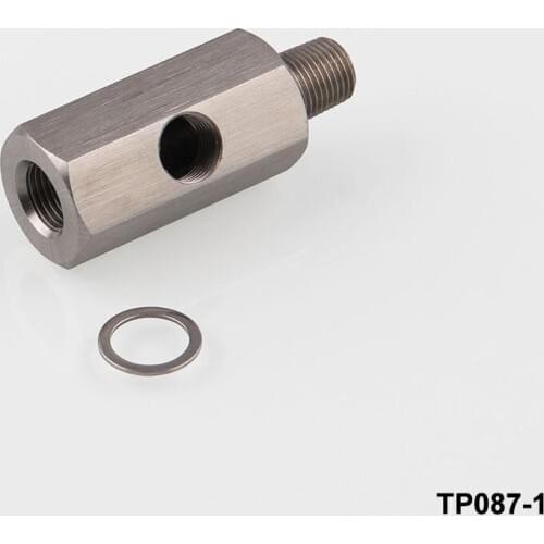 1/8" Oil Pressure Sensor Tee to NPT Adapter Turbo Supply Feed Line Gauge T Auto Replacement Accessories Oil Pressure Sensor
