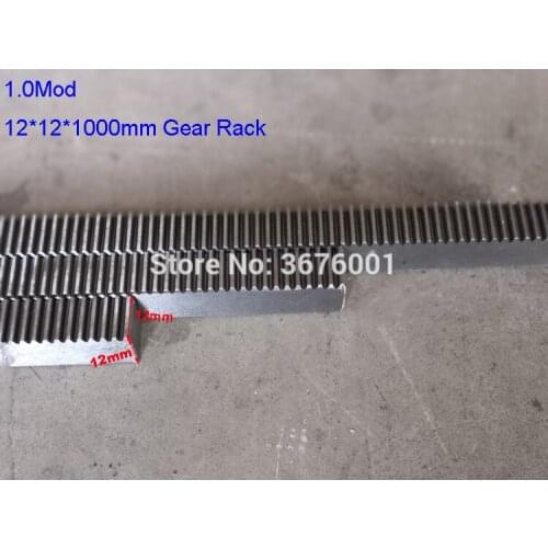 1M 1.0 Mod 12*12*1000mm Mold Gear Rack Precision CNC Rack (straight teeth) Toothed rack