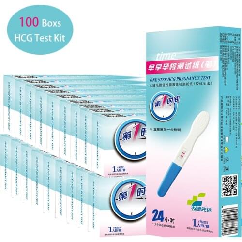 100 Boxs HCG Pregnancy Test Kit Wholesale Prices individual Package Pregnancy Test Strip Test Hcg Pregnant Test Kit