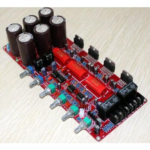 80w*2+160w Pre-amplifier board Dual 20V-28V AC TDA7293 2.1 channel amplifier board
