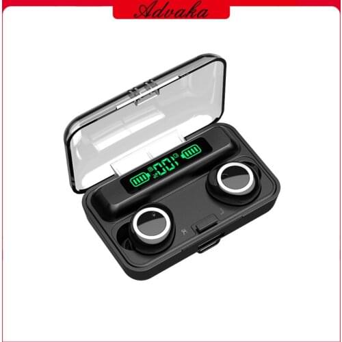 Advaka F9-3 Wireless Earphone BT Headset Sports Earbuds Calls Noise Reduction 5.0 Mini Music Headphone