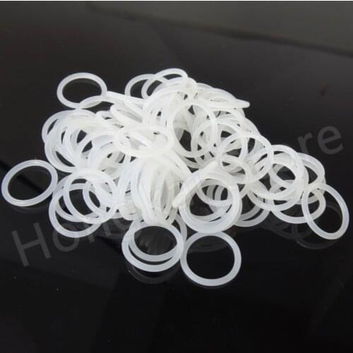 50pcs CS 1mm*OD 5-50mm White Food Grade Silicone O Ring HIGH TEMP Ring Gaskets ID 3-48mm Waterproof