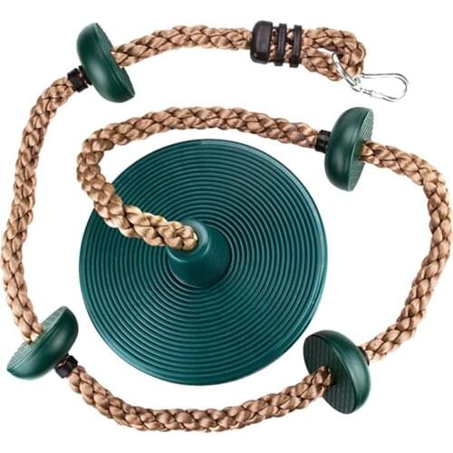 Children Swing Disc Toy Seat Kids Swing Round Rope Swings Outdoor Playground Hanging Garden Play Entertainment Activity