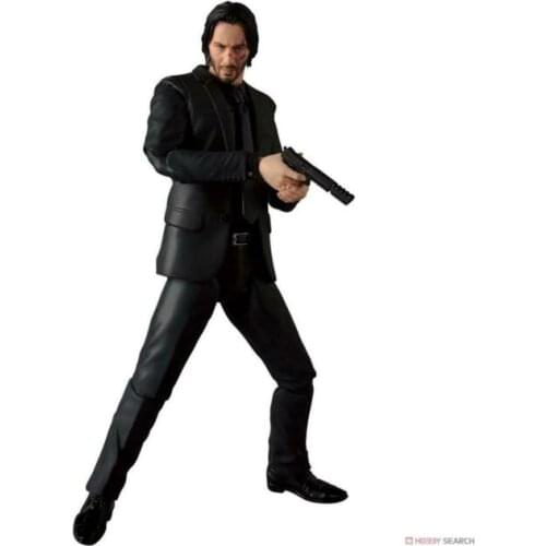17cm Movie JOHN WICK Action Figure MAFEX NO.070 JOHN WICK And JOHN WICK T Shirt PVC Movable Collection of Toy Gifts