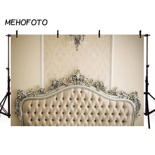 MEHOFOTO Photography Background Headboard Backdrop for Photo Studio Baby Shower Yellow Bedside Photobooth Photographic Customize